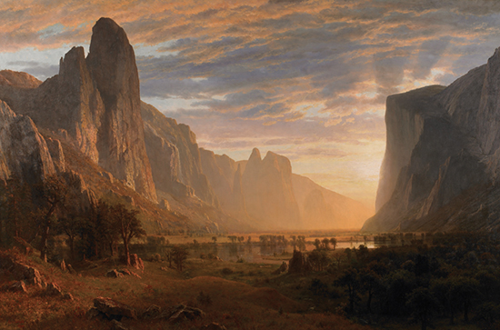 Looking Down Yosemite Valley by Bierstadt